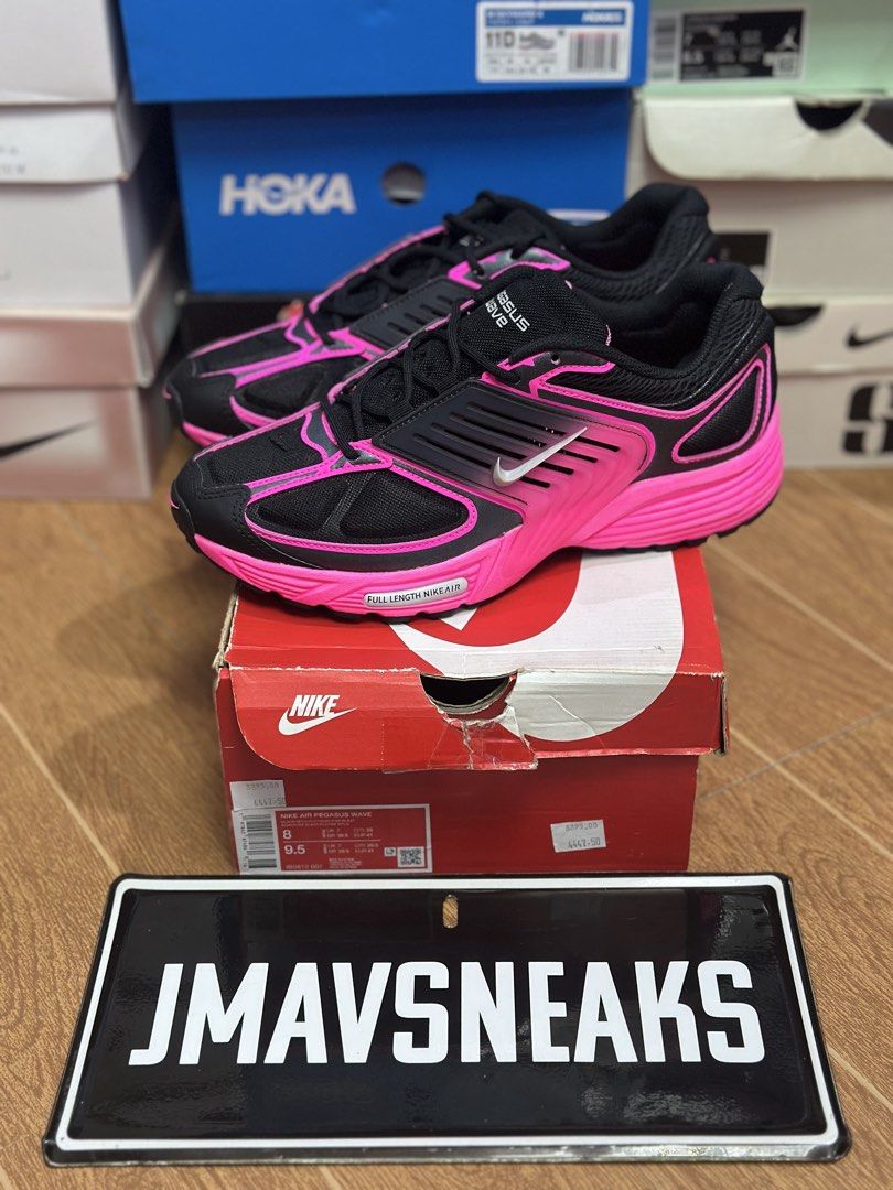 Nike Pegasus Wave “Black Pink” (Category: Sneakers) located in San Juan City. Submitted by jmavsneaks.2016 (Listing ID 1465102087, Image 1). Description: For Sale: Nike Pegasus Wave “Black Pink” Size 8 men's 4,495 only Message us for more information 📩 Contact number: 09264061372 📞 Payment Via: Bpi/Bdo/Metrobank/Paymaya/Gcash/ 💰 Pick up Location: San juan city Can do Lalamove/Grab/Angkas (Buyer Expense) 🛵 LBC COD/COP (by Sched) 🚀 .