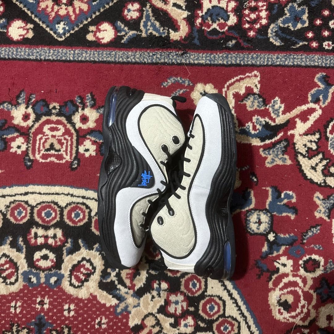Nike Penny x Stussy (Category: Sneakers) located in Caloocan City. Submitted by pulito.streetwear (Listing ID 1465115202, Image 1). Description: Nike Penny x Stussy size 9.5/27.5cm excellent condition.