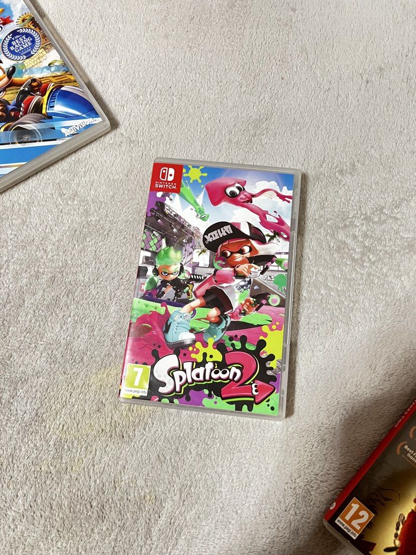 Nintendo Switch Games Splatoon 2 It Takes Two CTR (Category: Nintendo) located in San Fernando. Submitted by cleverfox-02aca8 (Listing ID 1465095539, Image 1). Description: - Bundle of 3 popular physical Nintendo Switch games - Titles included: Splatoon 2, It Takes Two, and Crash Team Racing Nitro-Fueled - All original game cases included in clean, well-kept condition - Great multiplayer, co-op, and racing games for family and friends - Ready for