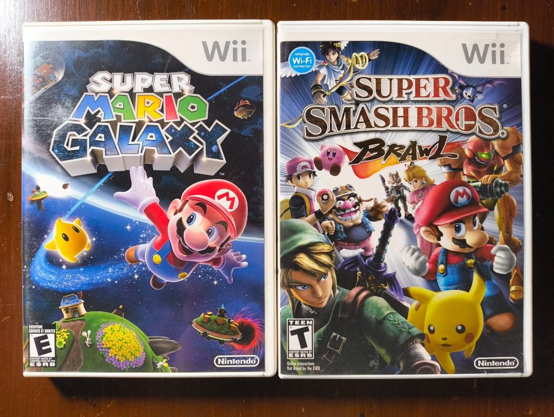 Nintendo Wii Games Bundle Super Mario Galaxy Smash Bros Brawl (Category: Nintendo) located in Paranaque City. Submitted by vall03 (Listing ID 1465052438, Image 1). Description: Wii Games Bundle - Games Included: Super Mario Galaxy and Super Smash Bros Brawl - Condition: Complete with original cases, and manuals - Discs not tested since I don't have access to a Wii - All games are US region *Sold as BUNDLE ONLY *Price is negotiable.