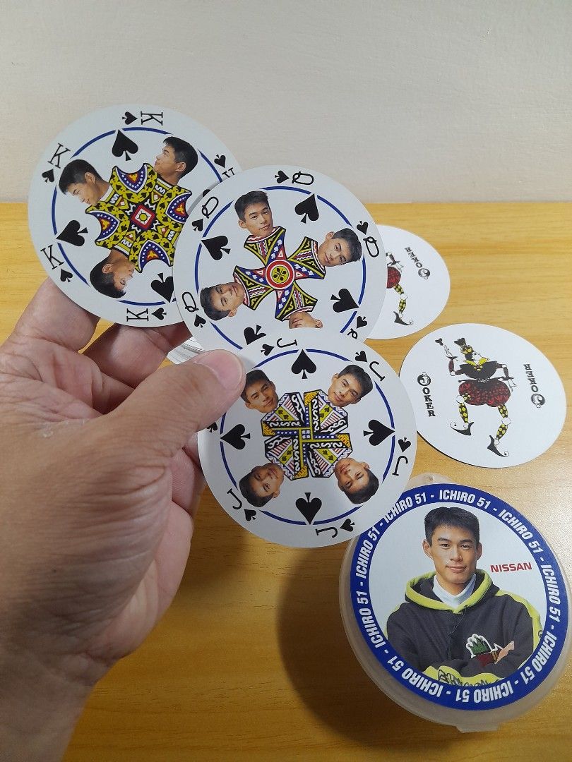NISSAN ICHIRO 51 ROUND PLAYING CARDS (Category: Trading Cards Accessories) located in Bulacan. Submitted by nansantiago (Listing ID 1465129358, Image 2). Description: NISSAN ICHIRO 51 ROUND PLAYING CARDS Complete with jokers Very good condition 🏷️ ₱150‼️ 📍 Location: Plaridel, Bulacan 💸 Mode of Payments: Gcash / BPI 📦 Pick-up / Ship 🚚 Couriers : Flash Express / SPX / Lalamove.