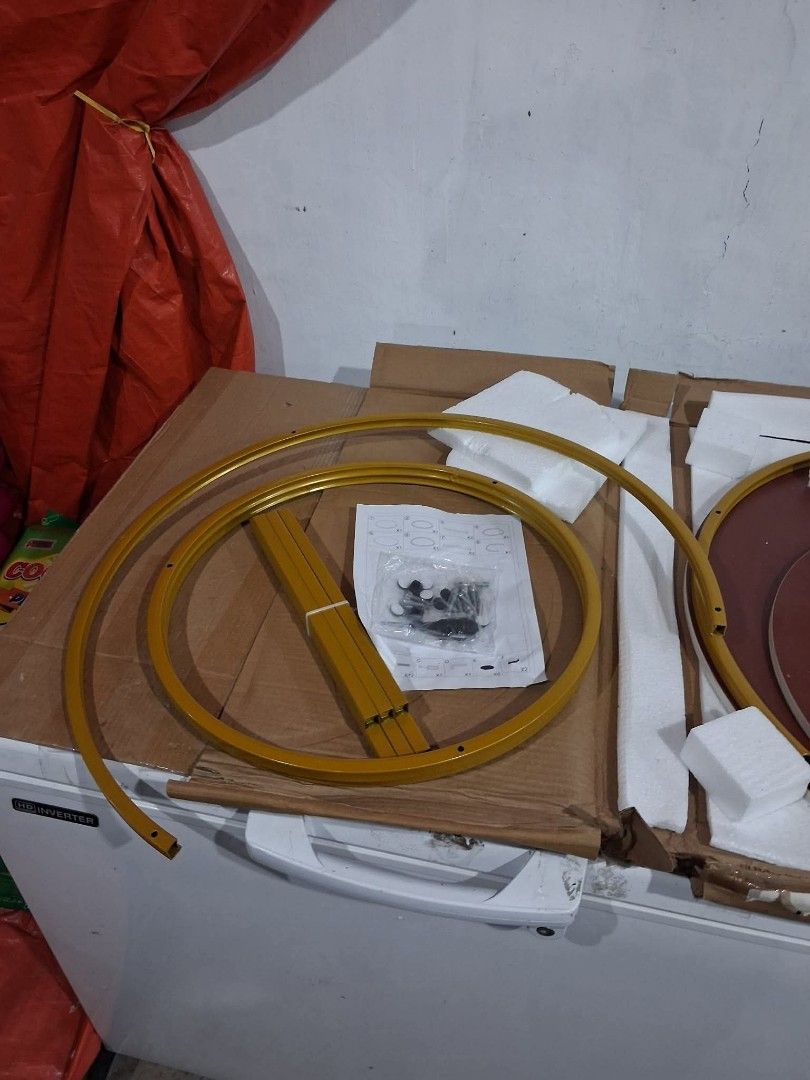 Nordic Center Table (Category: Tables & Sets) located in Marikina City. Submitted by renshie (Listing ID 1465125655, Image 2). Description: Nordic Center Table Marble White Brand New Disassemble with box we ship thru lalamove or in house rider Warehouse Price.