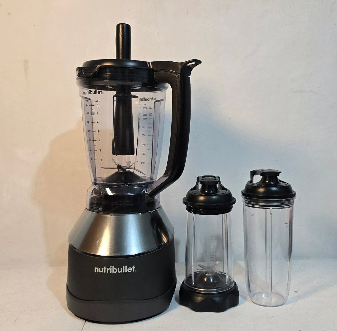 Nutribullet Triple Prep System Blender (Category: Juicers, Blenders & Grinders) located in Taguig. Submitted by roma2701 (Listing ID 1465046111, Image 1). Description: Australian mall pull out Used demo/display unit 220V Model:NBP-200 Inclusion Full size Blender Pitcher 2 personal blender bottle 1 blade 2 lid Tamper No issue.