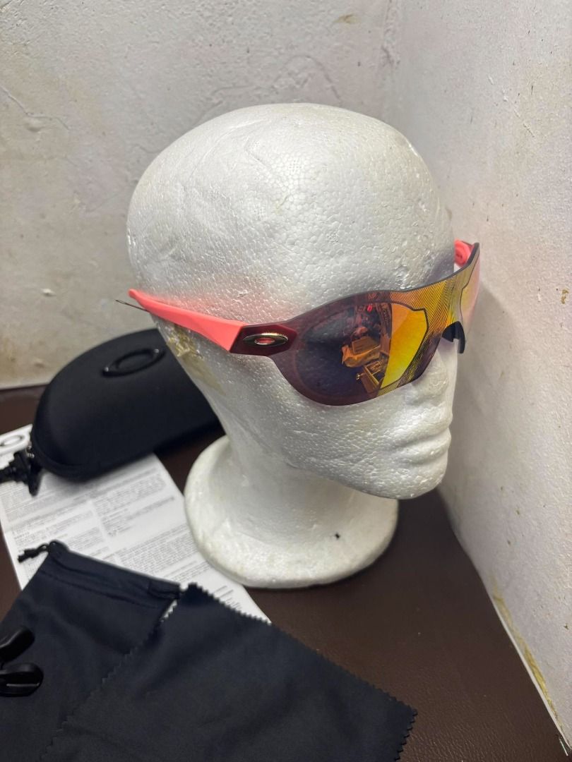Oakley EVZERO SWIFT A OO9410 | Prizm Ruby | Pink (Category: Packaged & Instant Food) located in Bacoor. Submitted by fafofa (Listing ID 1465099654, Image 2). Description: Oakley EVZERO SWIFT A OO9410 sunglasses featuring a neon pink frame and Prizm Ruby lenses. • Model: EVZERO SWIFT A OO9410 • Neon pink frame • Prizm Ruby lenses • Lightweight sport design • Includes hard Oakley box case.