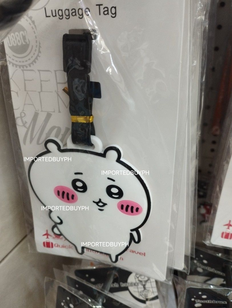 Official Chiikawa Luggage Bag Tag (Category: Travel Essentials & Accessories) located in Rizal. Submitted by importedbuyph (Listing ID 1465075254, Image 1). Description: 💯 ORIGINAL BRAND NEW OFFICIAL Payment first Collecting orders cut off every Friday. Delivery the next Week days. No rush delivery 🫶🏻.