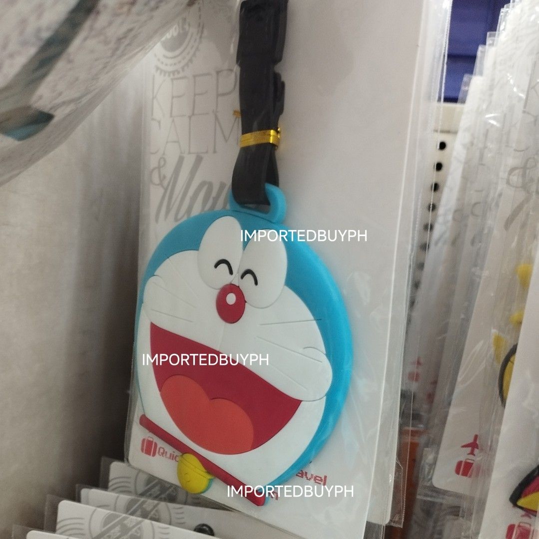 Official Doraemon Luggage Bag Tag (Category: Travel Essentials & Accessories) located in Rizal. Submitted by importedbuyph (Listing ID 1465074629, Image 1). Description: 💯 ORIGINAL BRAND NEW OFFICIAL No rush delivery 🚚 Payment first for sure buyer only 🫶🏻 More orders will give discount 🫰🏻 No cancellation and no refund 💜.