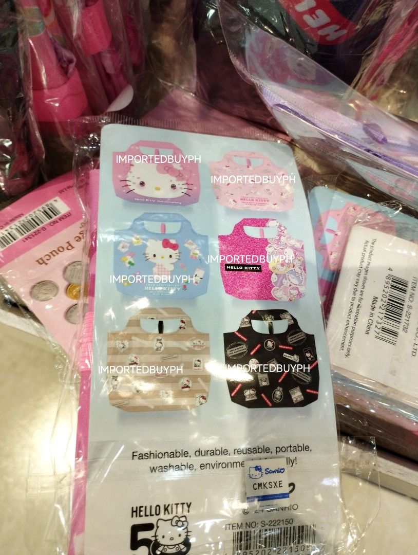 Official Sanrio Hello Kitty Reusable Eco Bag (Category: Tote Bags) located in Rizal. Submitted by importedbuyph (Listing ID 1465077430, Image 1). Description: 💯 ORIGINAL BRAND NEW OFFICIAL 🎀 Limited stocks No rush delivery 🚚 Payment first for sure buyer only 🫶🏻 More orders will give discount 🫰🏻 No cancellation and no refund 💜.