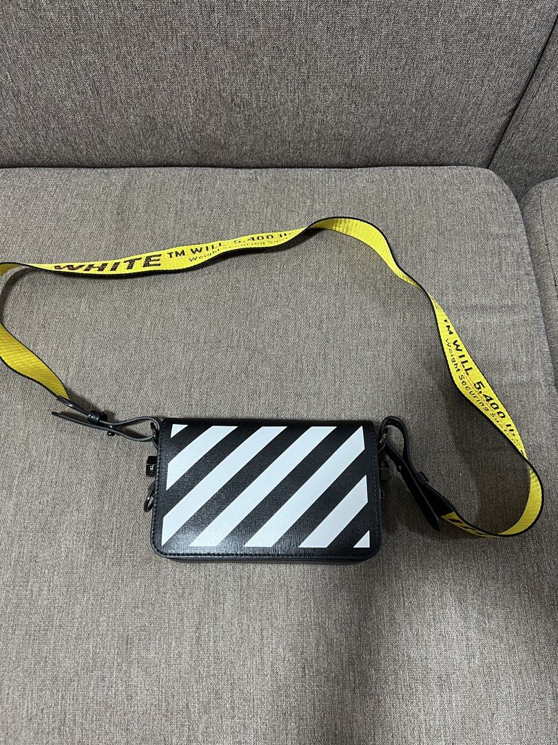 Off-White Diagonal Stripe Binder Clip Shoulder Bag (Category: Cross-body Bags) located in Imus. Submitted by pleasuresss (Listing ID 1464980863, Image 1). Description: Brand new with box.