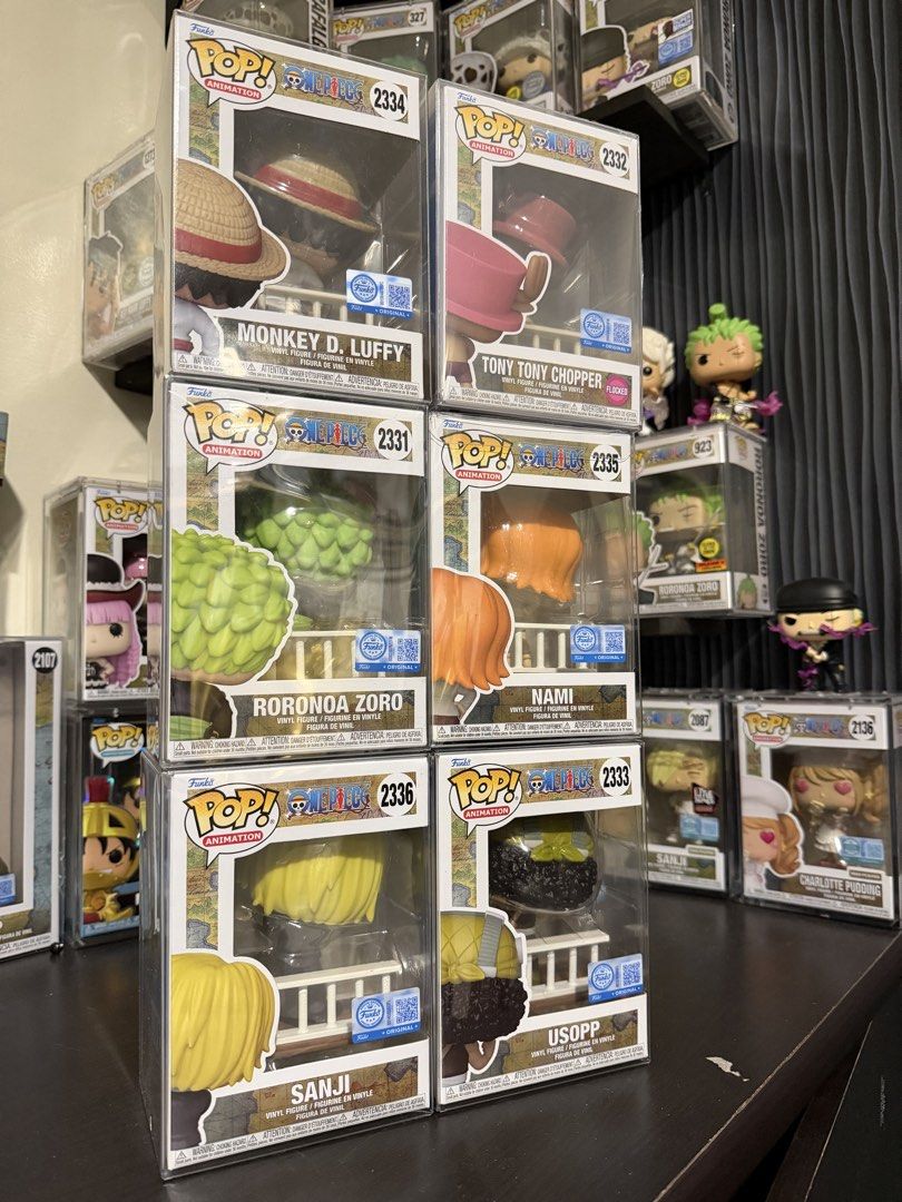 One Piece Funko Set (Category: Designer & Blind Box Toys) located in Manila. Submitted by popspares (Listing ID 1464981292, Image 1). Description: 6 Pcs full Set ALABASTA Arc ONE PIECE Funko.