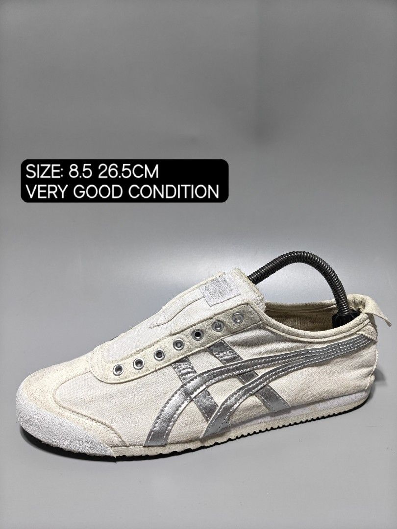 Onitsuka Tiger Mexico 66 Various Sizes Available (Category: Sneakers) located in Manila. Submitted by baguiogirlyy (Listing ID 1465095761, Image 3). Description: - Brand: Onitsuka Tiger Mexico 66 - Design: Low-profile classic with iconic side stripes, suede toe overlays, and cushioned heel flaps - Colorways: Black, White with Red/Blue accents, Off-White with Navy, and Cream canvas - Sizes: US 4 to 10 / 22cm to 28cm - Condition: Great everyday str