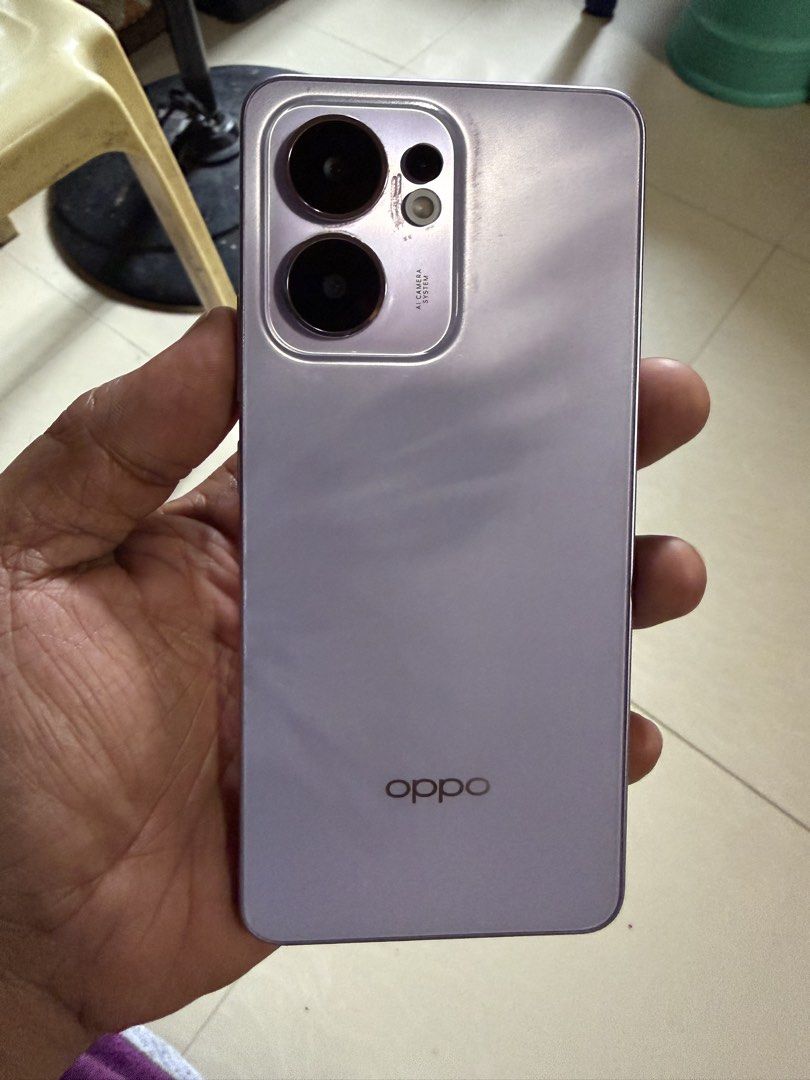 Oppo reno 13F 256gb openline (Category: OPPO) located in Manila. Submitted by ballenwilm84291 (Listing ID 1465021571, Image 2). Description: - Brand/Model: Oppo Reno 13F (Model CPH2701) - Storage: 256GB ROM with 8GB RAM (+8GB expansion) - Network Status: Openline (works with all local networks) - Battery: 5800mAh (TYP) long-lasting battery - Camera: 50MP + 8MP + 2MP rear cameras, 32MP front camera - Display: 6.67-inch screen running on ColorOS 16