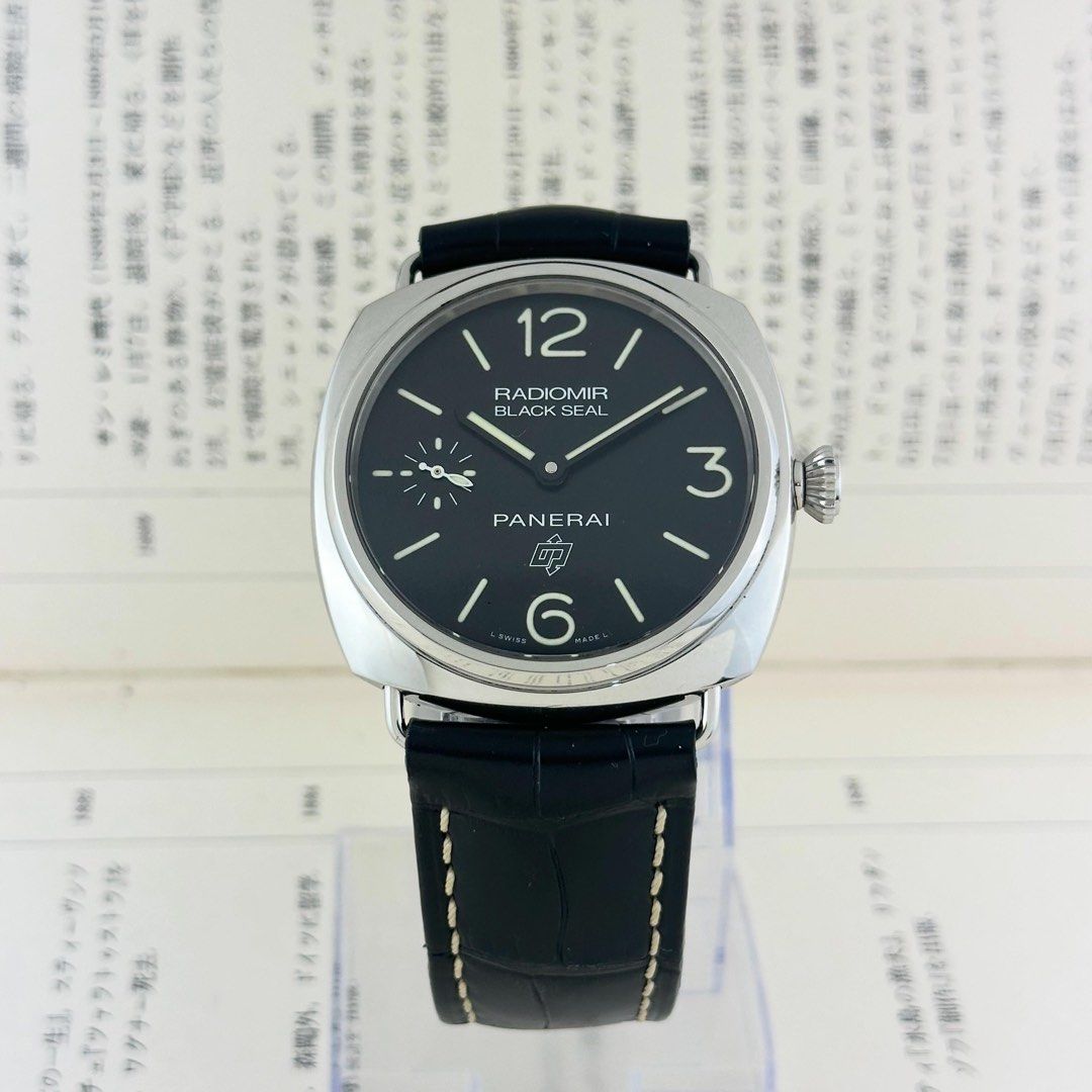 Panerai Radiomir Black Seal (Category: Luxury Watches) located in Manila. Submitted by lugs.to.lugs (Listing ID 1465107883, Image 1). Description: Available for Sale Panerai Radiomir Black Seal - Pam380 - 45mm Steel Case - Manual Winding Machine - Original Thick Leather Strap 80% - Original Box, Booklet and Card - Original Buckle Meetups can be arranged.