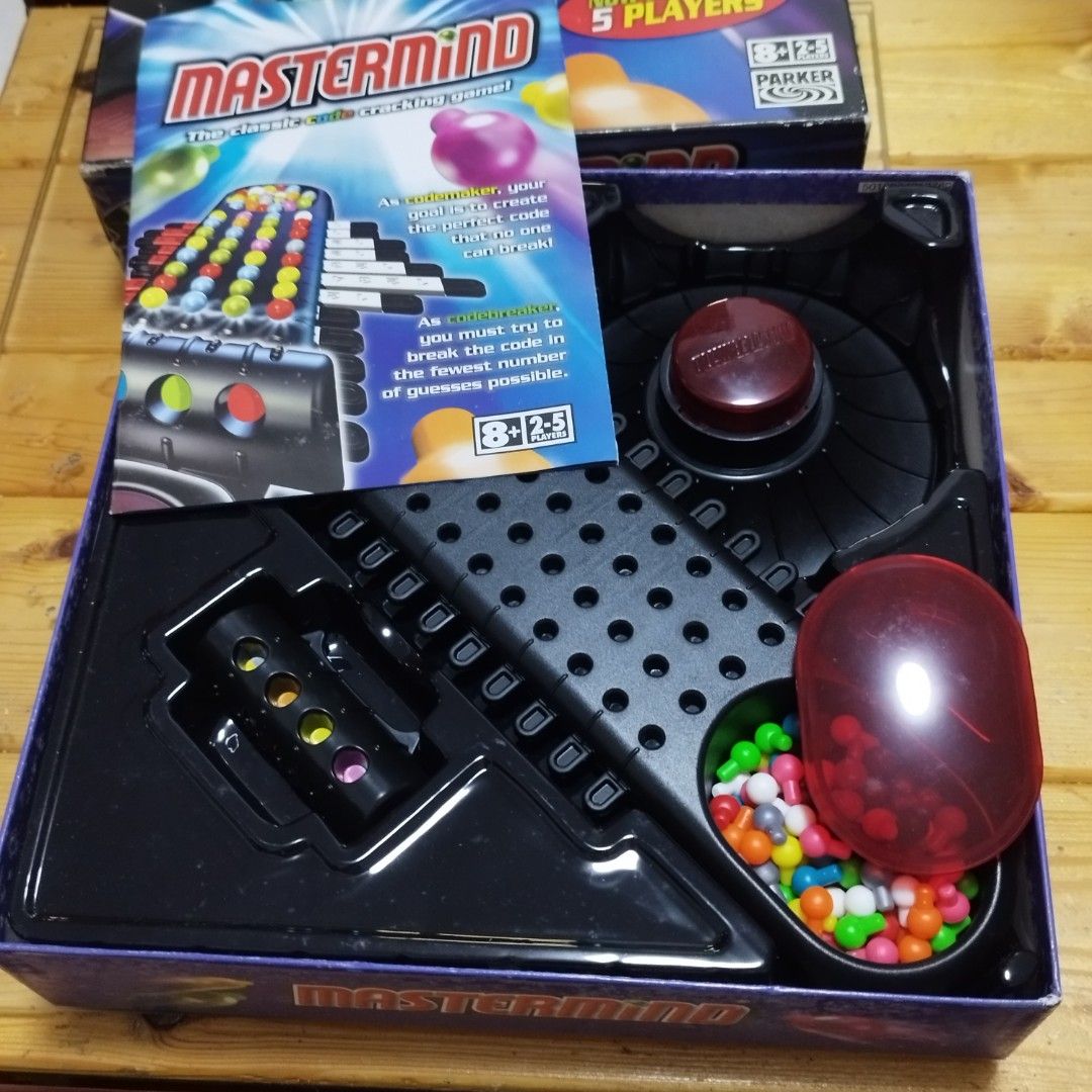 Parker Mastermind Code Cracking Game (Category: Board Games & Puzzles) located in Singapore. Submitted by boonduod (Listing ID 1465072322, Image 2). Description: Parker Mastermind Code Cracking Game - 2 to 5 Players - 8 years old and up - with instruction booklet Chat/Contact if Interested .