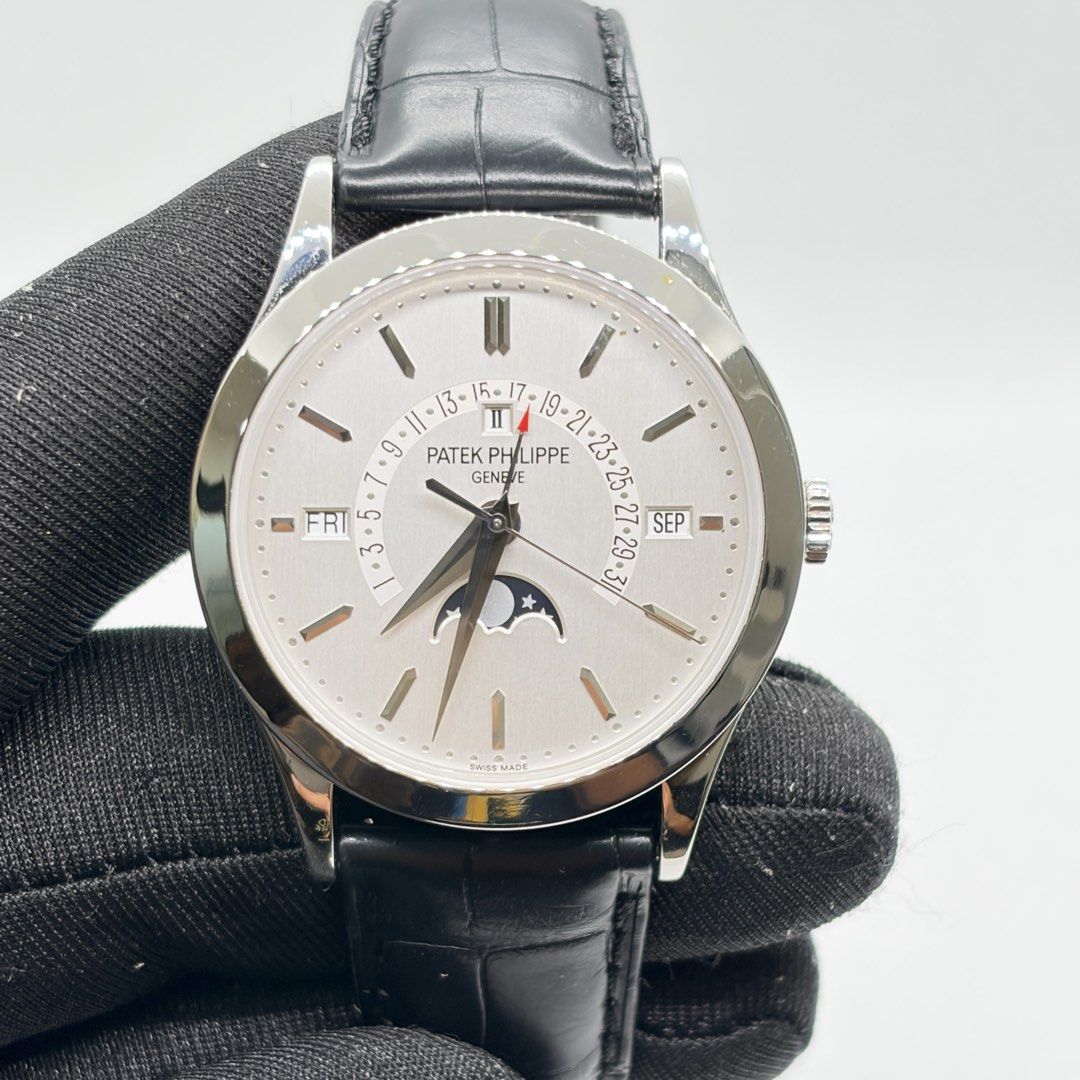 Patek Philippe Perpetual Calendar Platinum 5496P-001 (Open to trades with Omega, IWC, Hublot, Bvlgari, Franck Muller, Panerai, Tudor, Breitling, Audemars Piguet, Patek Philippe, Richard Mille, Cartier) (Category: Watches) located in Singapore. Submitted by internationalluxurysg (Listing ID 1464970558, Image 3). Description: Watch details: •Watch Only. Welcome certain trades. Please offer what you've got. Shop located @ Far East Plaza, #04-140. (B