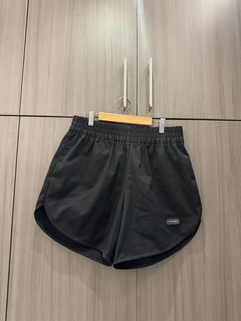 PATTON Black Utility Shorts (Category: Shorts) located in Quezon City. Submitted by declutteringmycloset__ (Listing ID 1464985971, Image 1). Description: - Worn once - Original price retails at Php 2,750 - Unisex, as the garter can be super stretchable.