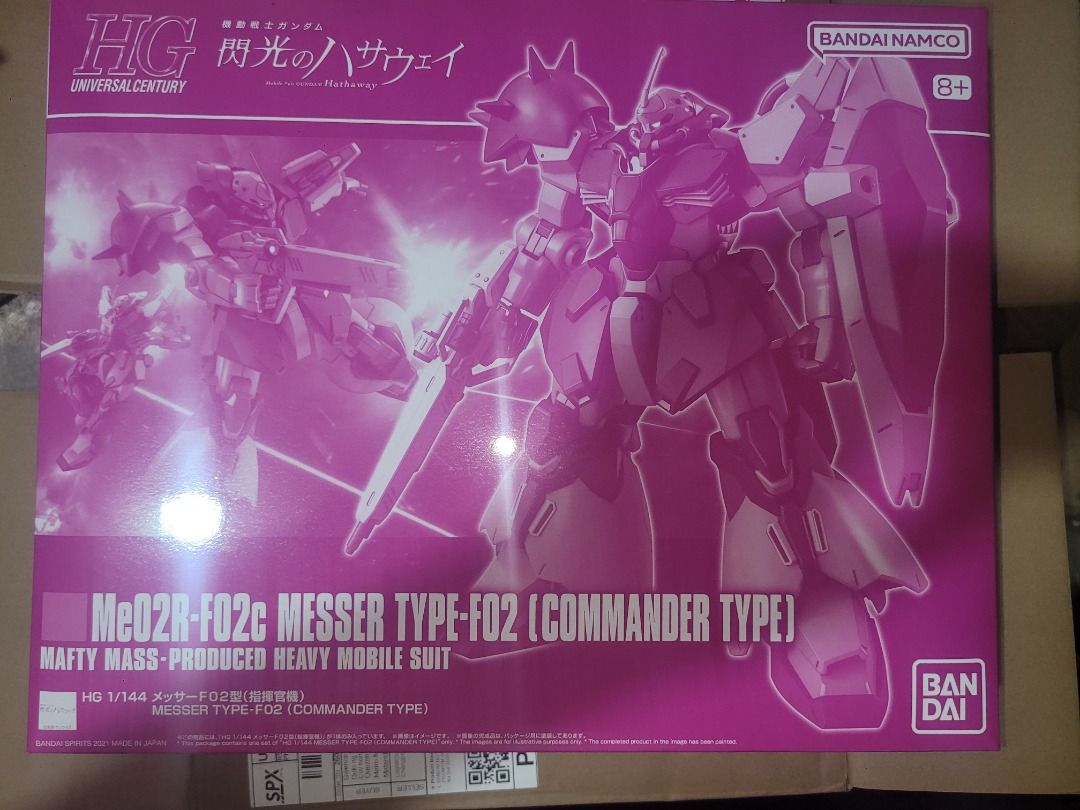 PBandai HG Messer Type F0-2 Commander Type (Category: Gundam & Model Kits) located in Manila. Submitted by gimsamonte (Listing ID 1464980959, Image 1). Description: MOP: Landbank, Lalamove COD if 2k below, Gcash Shipping via Lalamove or JRS if outside Manila. Meet ups: UP Technohub (+30), Ever Gotesco(+30), Puregold Commonwealth, TOTAL Commonwealth, Sm North(+60), Megamall(+60), Centris(+40) SM Fairview (+60) SM Makati (+80).