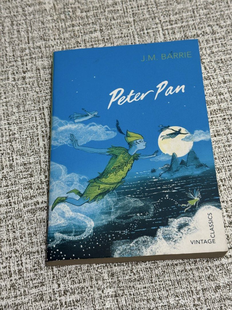 Peter Pan by J.M. Barrie Vintage Classics Paperback (Category: Storybooks) located in Cavite. Submitted by yourpahinagirly (Listing ID 1464991773, Image 1). Description: - Title: Peter Pan by J.M. Barrie - Edition: Vintage Classics Paperback (Random House) - Features: Unabridged text with illustrations by Sara Ogilvie - ISBN: 9780099573043.