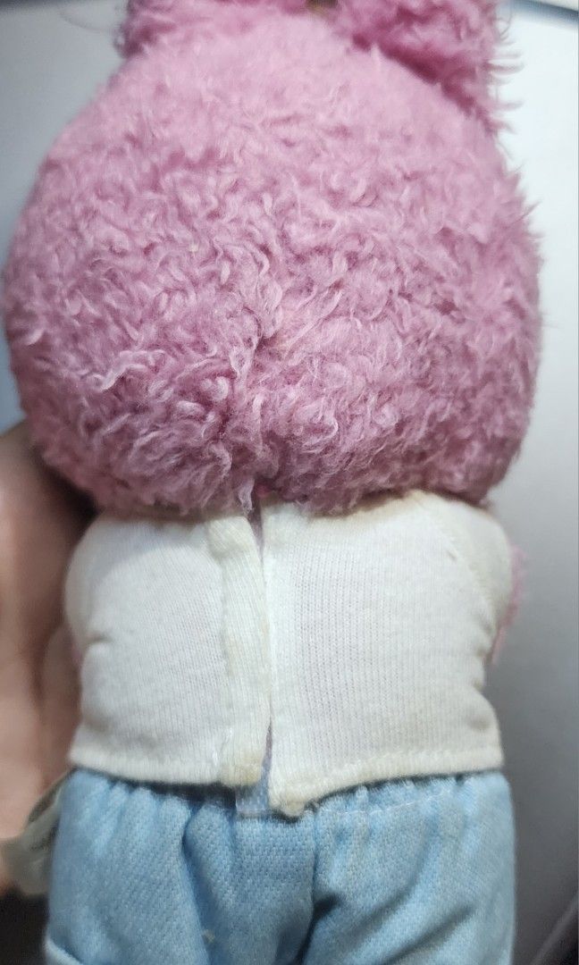 Pink labubu with customize clothes (Category: Plushies & Soft Toys) located in Baguio. Submitted by coffeesilvershadow_28 (Listing ID 1465168032, Image 3). Description: - From HK box. - With customize clothes and accessory -With SOU and signs of wear and minimal paint chip sa ilong nya. Buy as is - With etiketa and searchable ung po ung qr code - Size: APprox. 7 inch - Baguio dropping - Jnt shipping- Paymnet first plus sf.