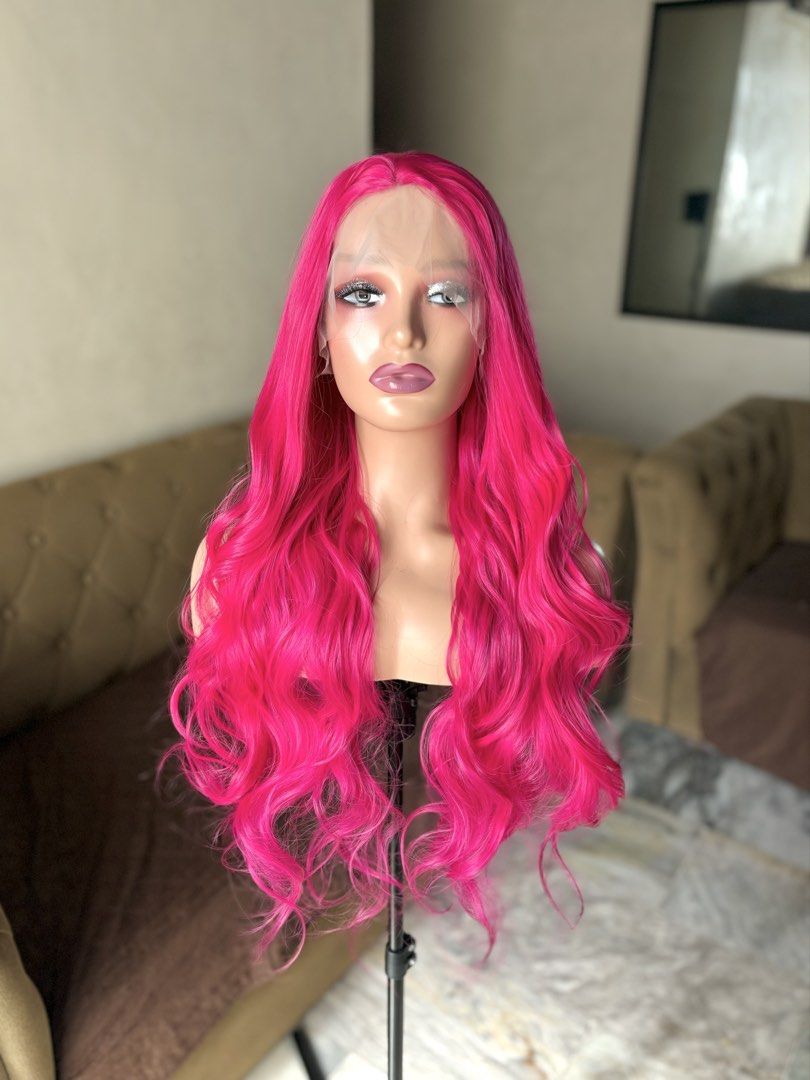 Pink Lace Front Wig (Brand New!) (Category: Hair Accessories) located in Manila. Submitted by stellarwigs (Listing ID 1465069544, Image 2). Description: Pink Lace Front Wig For Sale! Price: ₱1500 only! (brand new) ✅FREE PARTING (13x4) (30 Inches) ✅Can be curled or straightened and washed. ✅Futura Fiber Close to human hair. ✅Thick High Quality Hair. ✅What you see is what you get. ✅On Hand! Shipping available nationwide. ✅Same day delivery around m