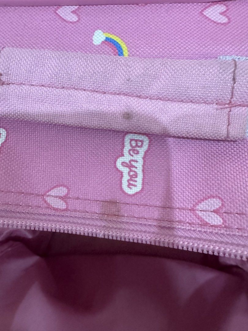 Pink Peppa Pig Unicorn Rolling Backpack School Bag (Category: Backpacks) located in Paranaque City. Submitted by monduffcloset (Listing ID 1465148355, Image 3). Description: • PRICE IS NEGOTIABLE •Features both smooth-rolling wheels with an extendable handle and padded backpack straps •Main compartment with pink lining plus convenient purple mesh side pockets •rfs: only used for baby bag for shs.