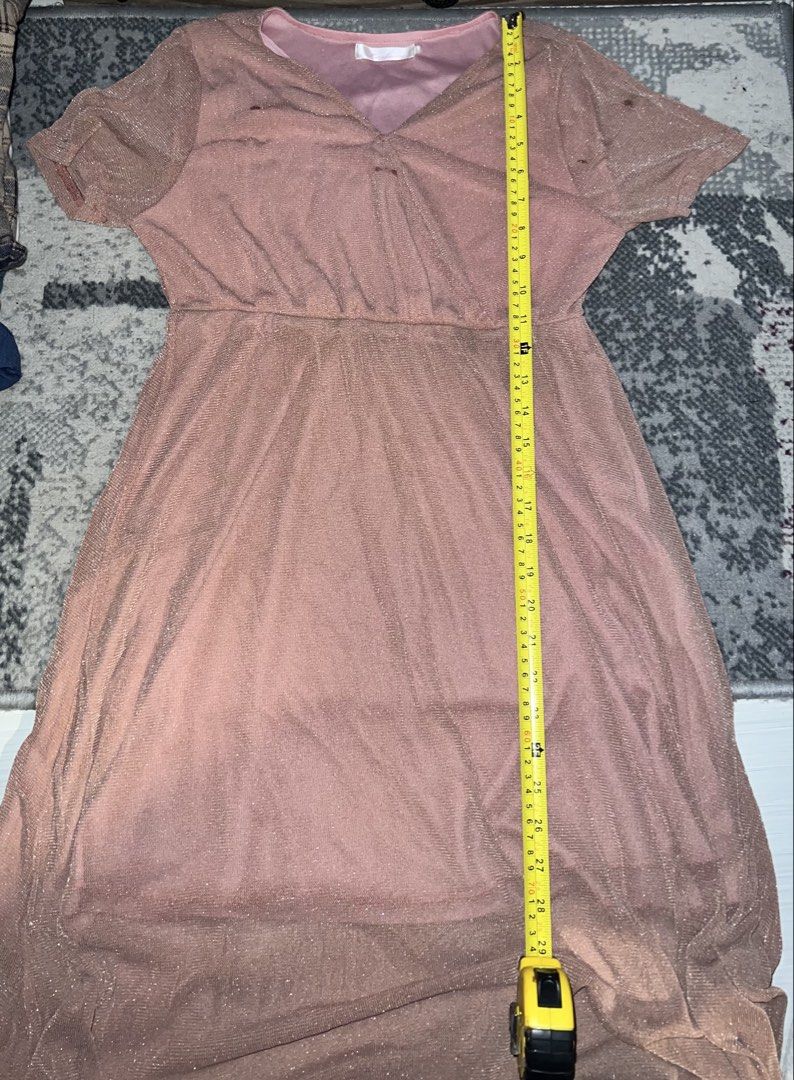 Pink silklike fabric, size perfect for kids (Category: Dresses) located in Mandaluyong City. Submitted by swiftocean.f2e464 (Listing ID 1464974949, Image 1). Description: Too small to be used, some minor flaws in the collar of the dress.