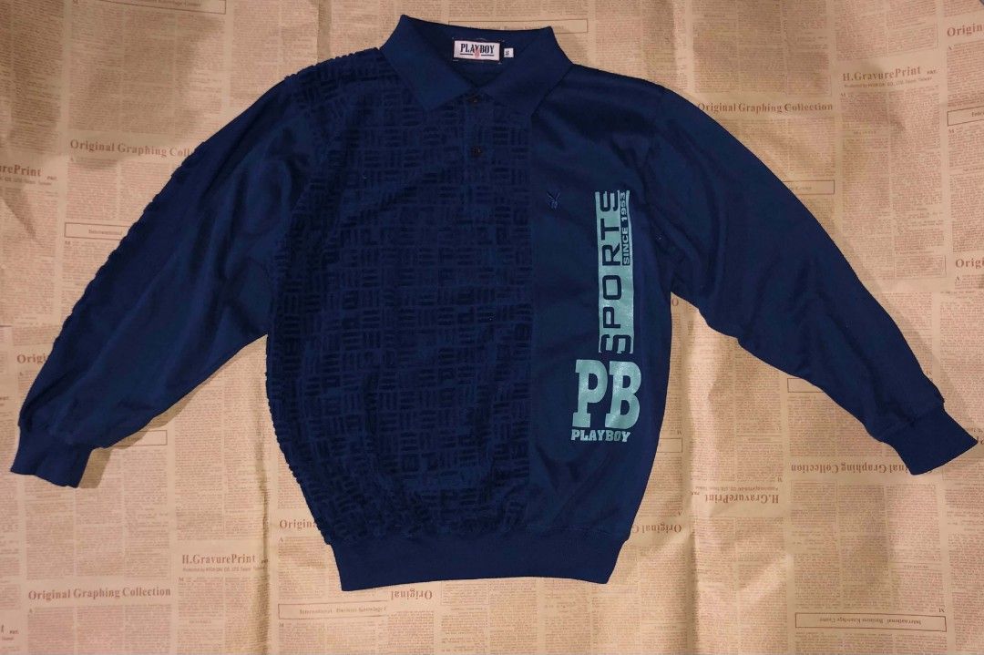Playboy Polo LongSleeve (Category: Coats, Jackets and Outerwear) located in Abucay. Submitted by ry_05 (Listing ID 1465059796, Image 1). Description: Playboy Polo LongSleeve 21x26 Color Rate:10/10 No Issue/No Pinhole Price:450 Mod:Gcash 📍J&T Express 📩📩📩.
