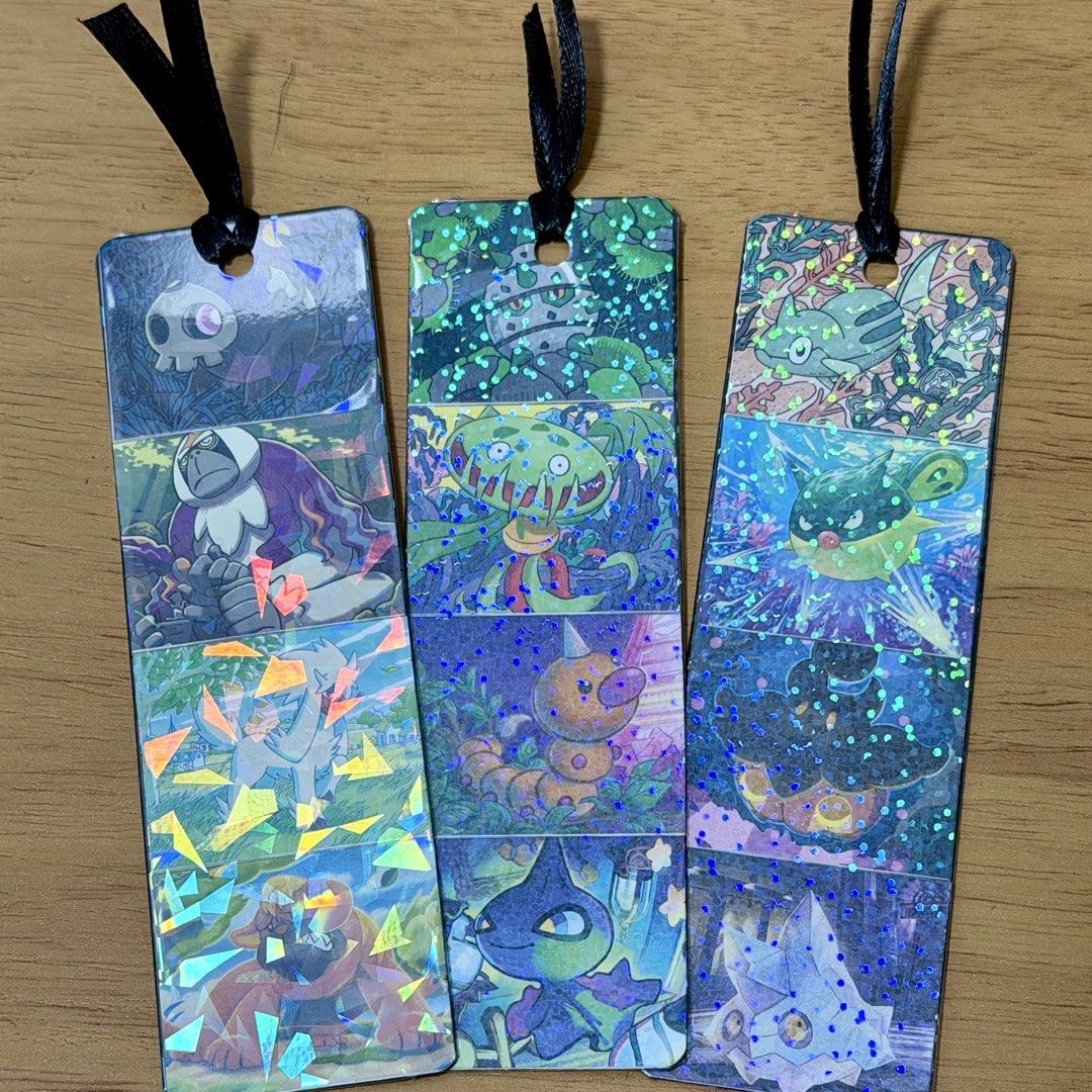 Pokemon bookmarks (Category: Stationery & School Supplies) located in Quezon City. Submitted by blueblink35 (Listing ID 1465150580, Image 3). Description: - Pokemon bookmarks made from Pokemon TCG bulk - 100 each .