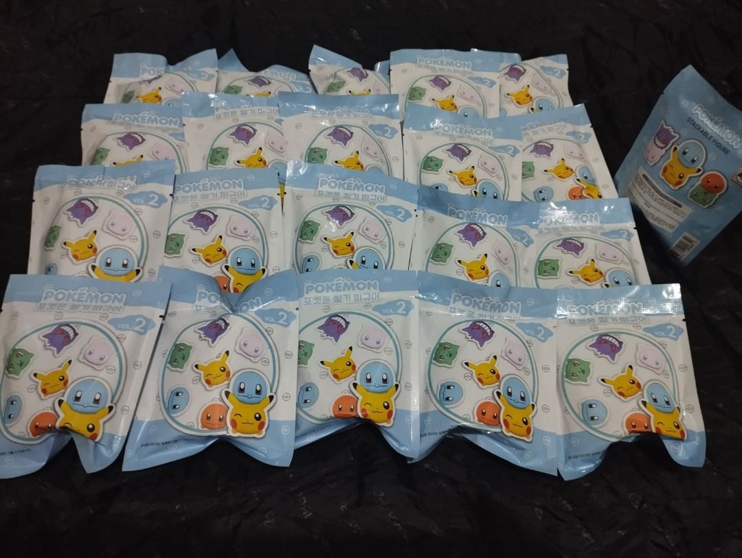 Pokemon Stackable Figure Vol 2 Blind Pack (Category: Plushies & Soft Toys) located in Cagayan de Oro. Submitted by pochimart (Listing ID 1465117935, Image 2). Description: Official Korean-Market Release. (Korean Exclusive) I have a bag full of these, they're pretty cute too! (I'm was so tempted to open some for a gengar 💔) 21pcs in stock 200php each ⭐OFFER: If you buy 20pcs together, you can have the last one for FREE! ✉️Message me if you're int