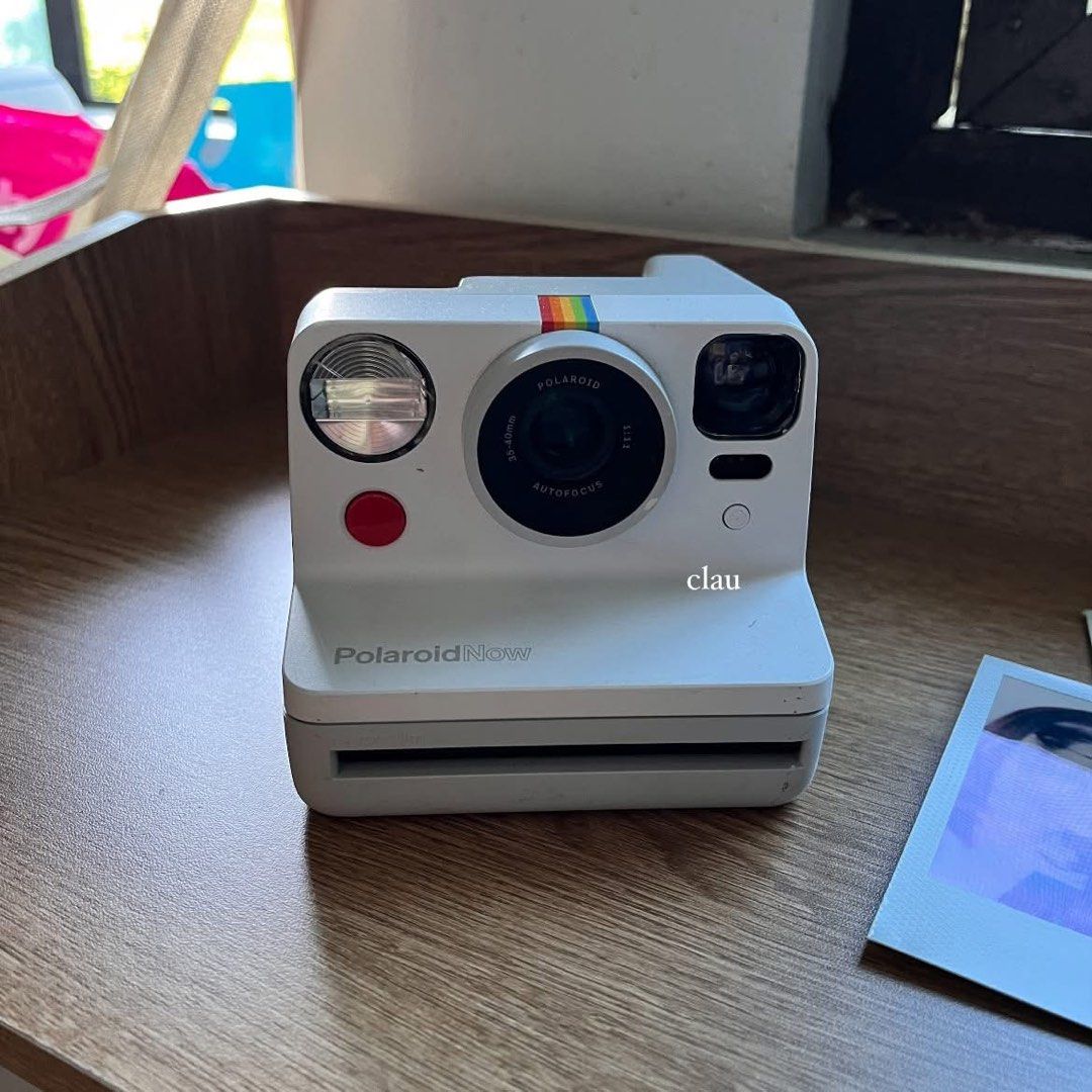 Polaroid Now (1st gen) (Category: Cameras) located in Muntinlupa City. Submitted by on.repeeat (Listing ID 1465002333, Image 1). Description: Polaroid now 1st generation 🎞️ 35-40 mm, f/11, autofocus Built in flash, self timer working Type C charging port I type film (can be bought in 🍊) Inclusion: Camera and cord Honest issue: crack on the cover for flash but doesnt affect the output (see third photo posted) Sample photos posted Alabang meet up