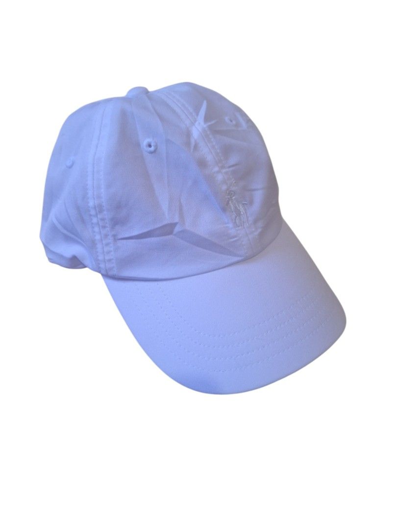 Polo Ralph Lauren White Cap Hat (Category: Caps & Hats) located in General Santos City (Dadiangas). Submitted by Abu_israfeel_arisha_shareen (Listing ID 1464998786, Image 1). Description: - Brand: Polo Ralph Lauren - Color: Classic White - Condition: Brand new with tags attached, clean interior lining - Features: Embroidered front logo, adjustable strap with metal hardware - Fit: One size fits most - Style: Versatile classic look, perfect for dai