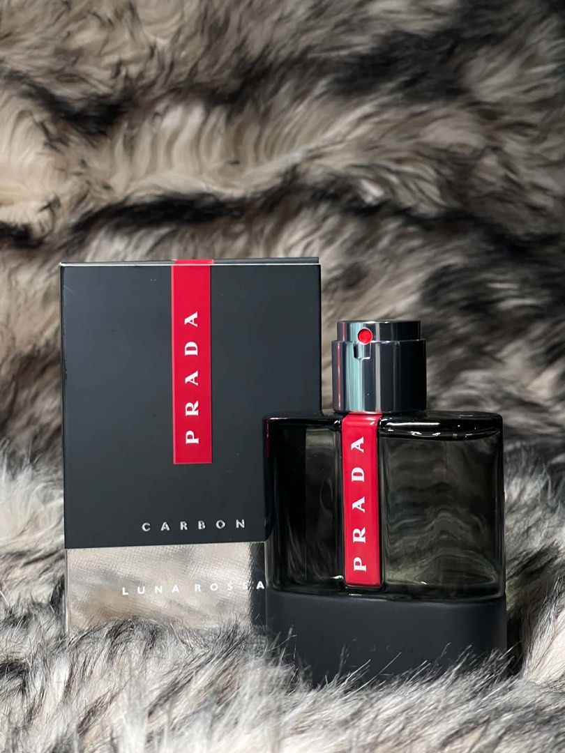 Prada Luna Rossa Carbon Edt 100ml (Category: Fragrance & Deodorants) located in Manila. Submitted by the_realmgrace (Listing ID 1465170019, Image 1). Description: - Authentic Prada Luna Rossa Carbon 100ml - Original Demo bottle from the USA - Comes with original retail box - Features dark tinted glass design and iconic red stripe - Spray nozzle and cap fully intact Prada Luna Rossa Ocean Edp and Edt 100ml each are also available. Contact me for m