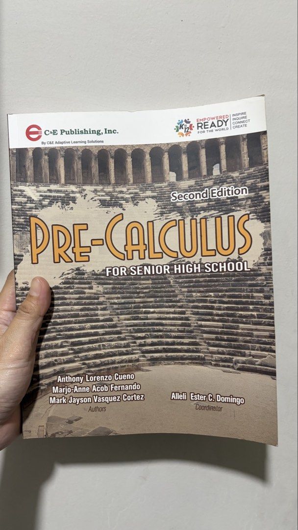 Pre-Calculus 2nd Edition for Senior High School (Category: Textbooks) located in Manila. Submitted by Miss_KSJ (Listing ID 1465117927, Image 1). Description: Good as new. No markings except for the small name..