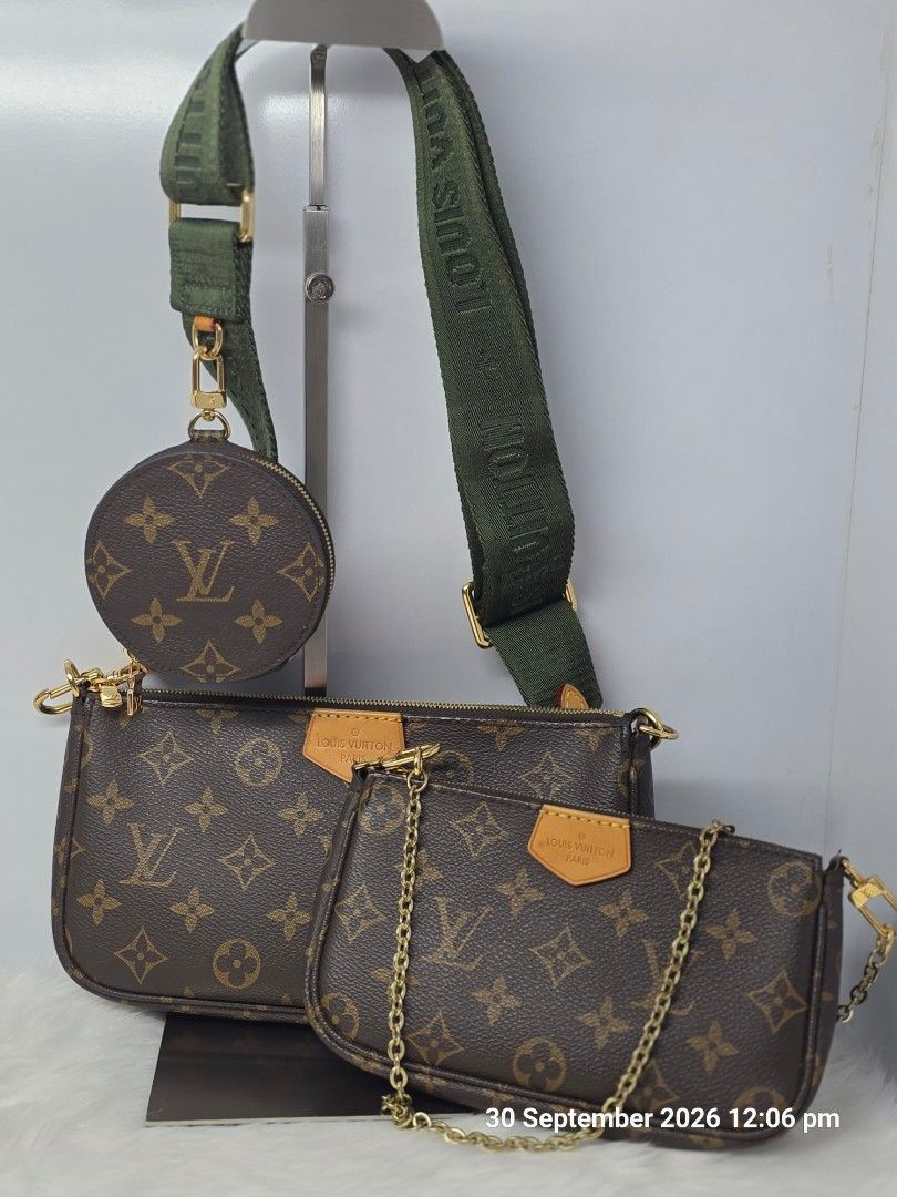 Pre-loved LV Multi Pochette Mono Bag (Category: Luxury Bags & Wallets) located in Antipolo. Submitted by aaliyahs.closet2 (Listing ID 1465001387, Image 1). Description: All must Go. Decluttering Sale. From Japan Thrift Shop. Self- Authentication. Strictly 2days Reservation Only. Sending Offer means, you are decided to purchase the item. After Offer is ACCEPTED it is automatically Reserved. No returns, no exchanged. Location: Antipolo, City Shipme