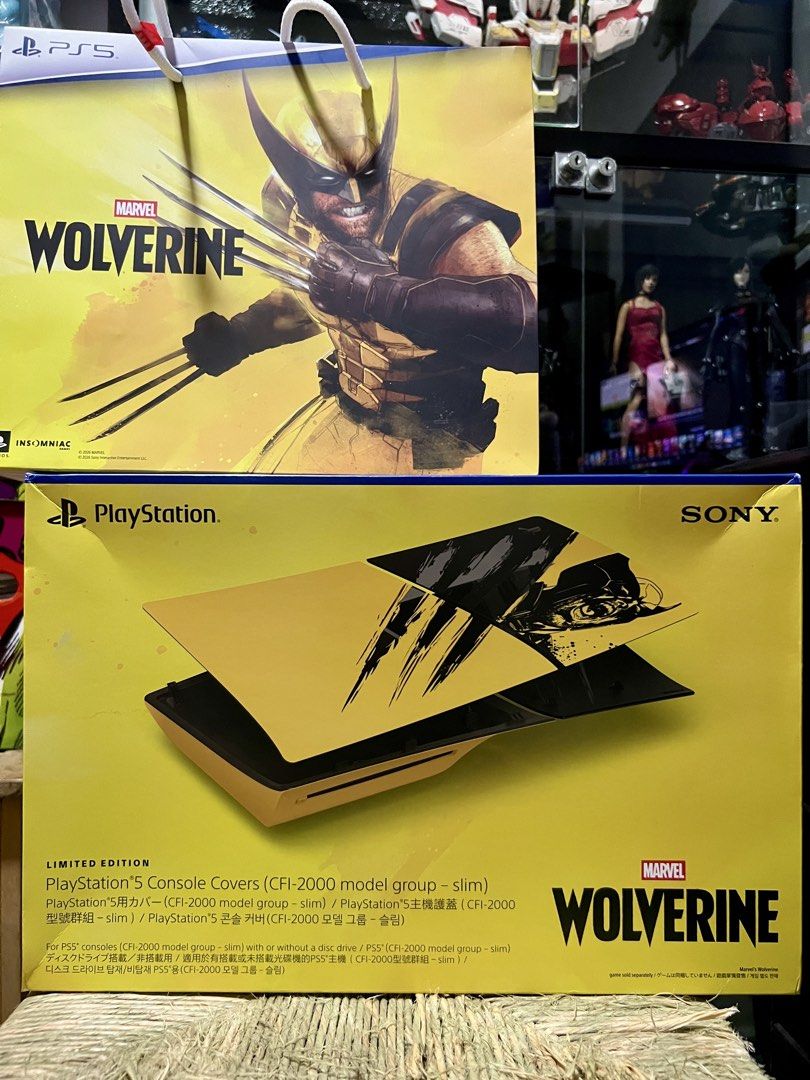 PS5 Wolverine Controller and plates (Category: PlayStation) located in Paniqui. Submitted by jaxicool (Listing ID 1465122885, Image 2). Description: PS5 Wolverine Plates PS5 controller Limited Edition Sealed this is for slim model Bought it from official retailer with receipt Plates Price: 6950 Controller:6000 with paperbag as bonus Location: Tarlac Shipping: Buyer's expense.