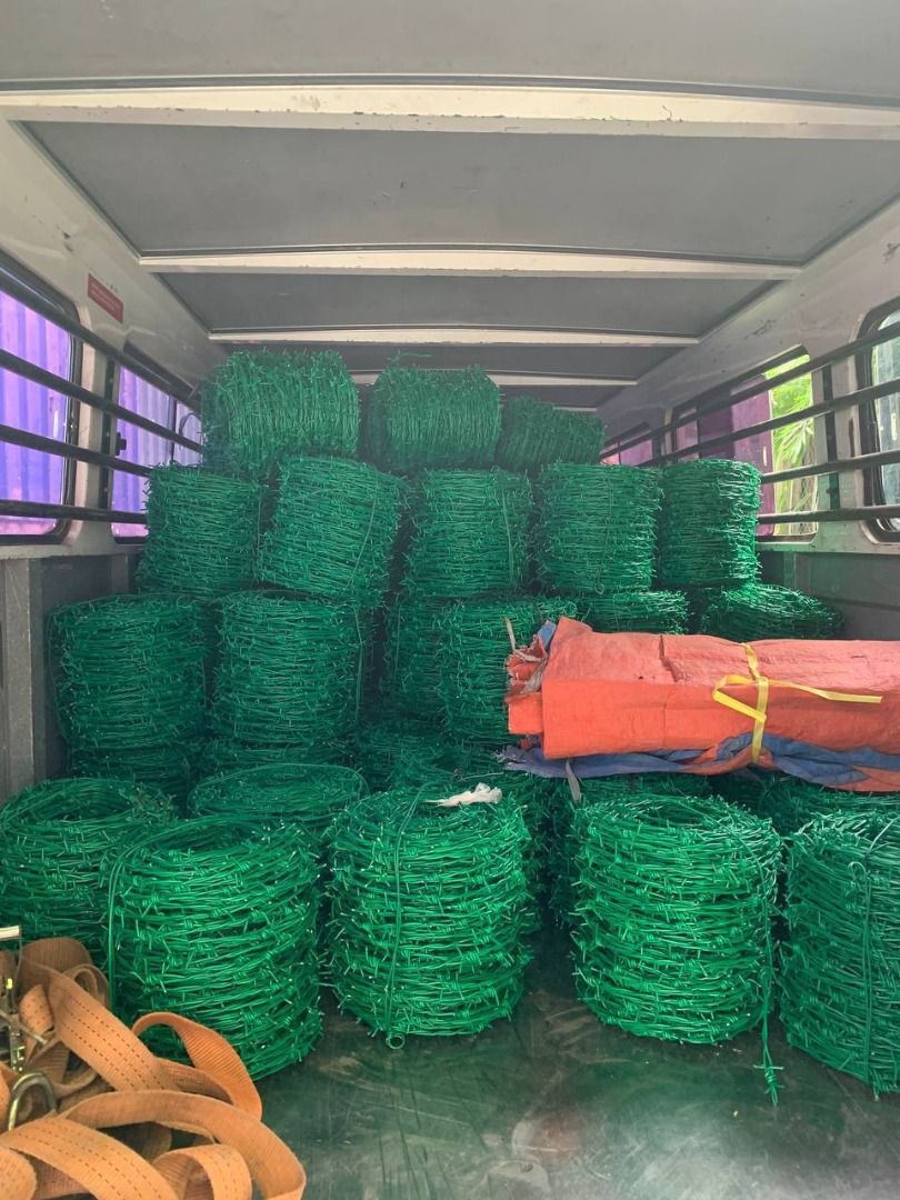 PVC Coated Barbed Wire Specs: 2.9mm x 100mtrs (Category: Other Home Furniture) located in Manila. Submitted by ramoseliza33488 (Listing ID 1465044948, Image 2). Description: .