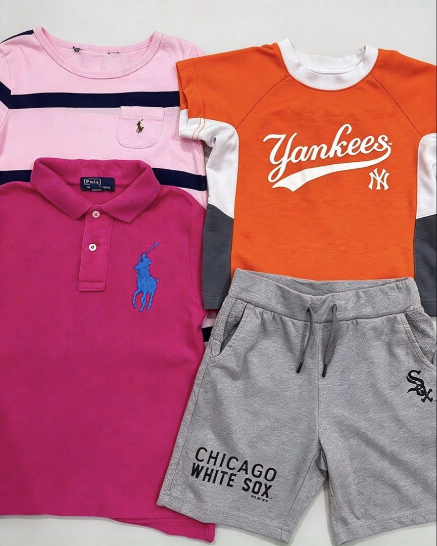 ralph lauren & MLB kids bundle (Category: Babies & Kids Fashion) located in Quezon City. Submitted by zippy123 (Listing ID 1465077300, Image 3). Description: Selling as pack only 🩵✨ RL x MLB 😎 3 - 4Y • All complete tags except kay oxford (cut neck tag with washtag) • All in excellent condition (big pony has unnoticeable dot dirt/stain) MINE FOR ONLY ₱750 NALANG 😱 sa makakapag pay lang agad pass sa reserved!.