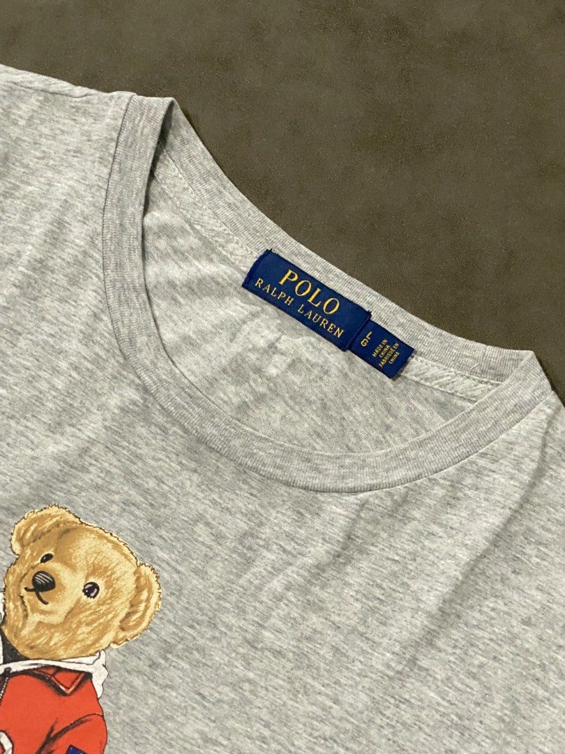 Ralph Lauren Polo Bear Shirt (Category: Tshirts & Polo Shirts ) located in Manila. Submitted by dripprojectph (Listing ID 1465023735, Image 3). Description: Authentic 💯💯💯 Condition: Excellent Condition / Like New Color Rate: 10/10 Width: 21” | Length: 26.5” Large on tag Best fit: Medium-Large No issue.