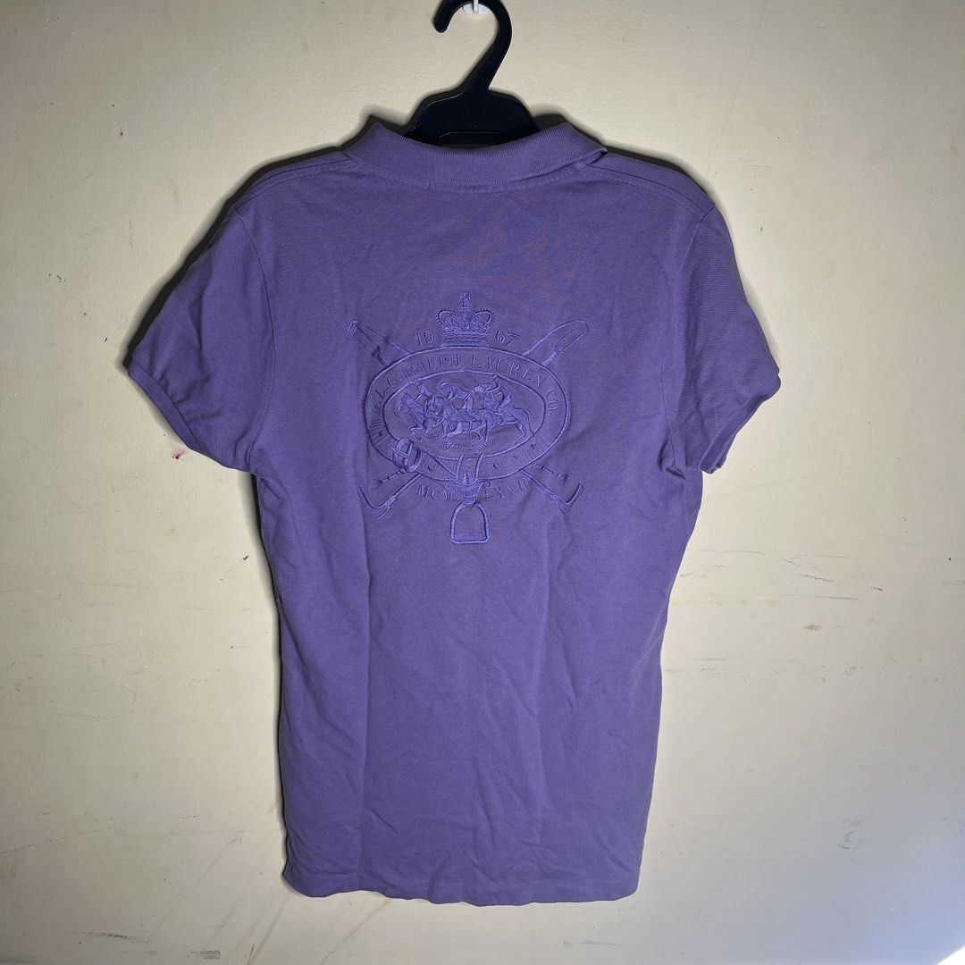 Ralph Lauren purple with backhit (Category: Blouses) located in Cagayan de Oro. Submitted by kojisalas (Listing ID 1465161263, Image 3). Description: 16.5x24 Issue: bullet hole (mendable).
