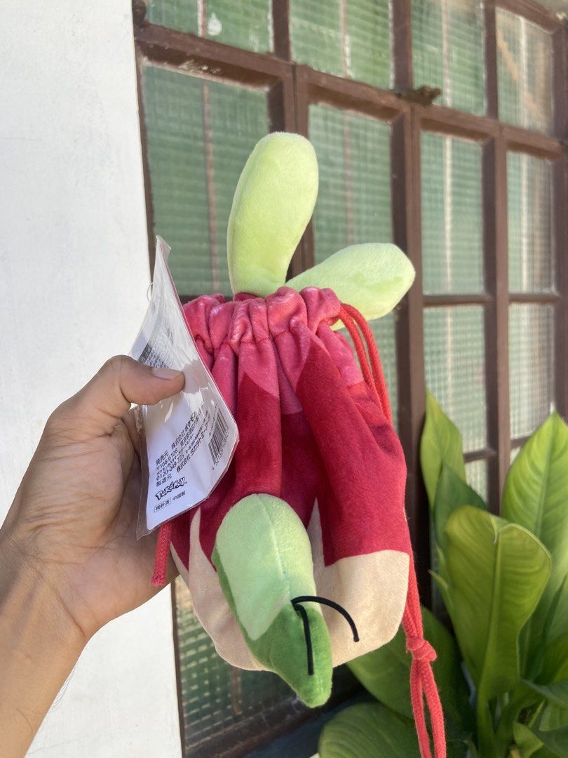 Rare Applin Drawstring Bag from Pokémon Center (Category: Character Goods) located in Pagadian. Submitted by arkwin (Listing ID 1465169065, Image 2). Description: Has Papertag Very Rare find Loc: Ilocos Norte Courier : JnT.