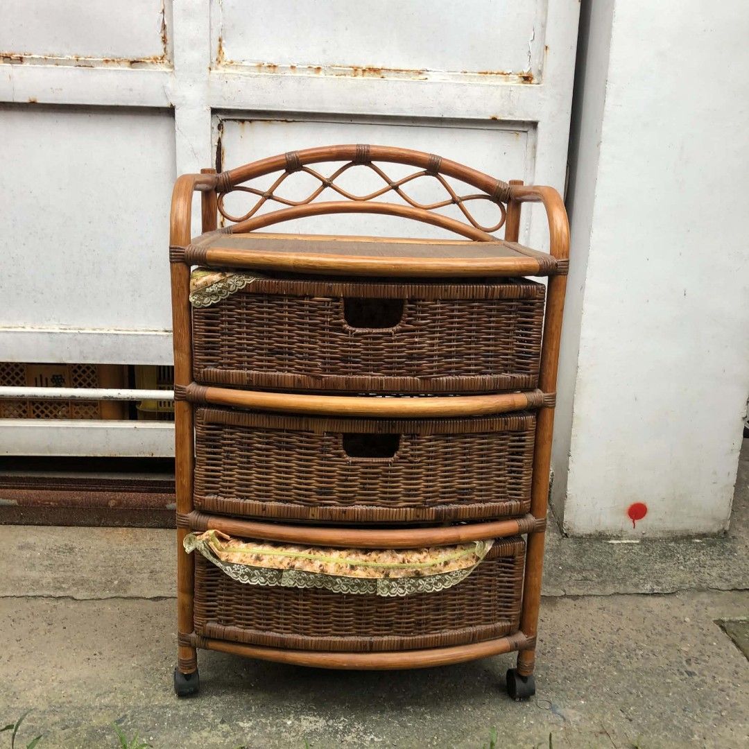 Rattan chest cabinet (Category: Shelves, Cabinets & Racks) located in Valenzuela. Submitted by bakisbox (Listing ID 1465022360, Image 1). Description: Items description: ‎ material: rattan ‎Condition: like new ‎Price: 3,000 ‎(Negotiable) ‎ ‎Note: expect our items to have minimal flaws such as dent, scratched, chips. Due to its second hand nature or damage items from malls and or shops, here we have "AS IS" basis ‎ ‎Method of shipping: ‎ ‎SAME DAY