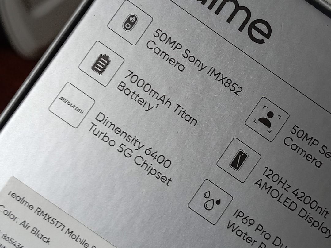 realme 16 5G 8+256GB (Category: Realme) located in Bacoor. Submitted by 1syrax (Listing ID 1464970524, Image 3). Description: realme 16 5G Review unit for a tech site Almost new RFS: liquidating, need cash. Pick up: Molino 4, Bacoor. NOTE: copy of receipt posted is for price reference purpose only. Negotiable? Sure. Just make a reasonable offer please..