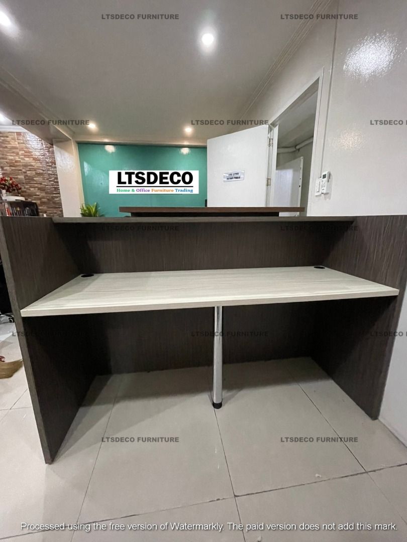 RECEPTION TABLE OFFICE PARTITION OFFICE FURNITURE (Category: Office Furniture & Fixtures) located in Quezon City. Submitted by xai_ltsdecofurniture (Listing ID 1465010611, Image 3). Description: For inquiry, Quotation, estimate and orders please call us for faster transaction or kindly send your floor plan layout via email: Look for Ms. Anne -Sale's Executive- 📞 V I B E R NUMBER - 09318363986 📩 Email: roxanne25.ltsdecofurniture(at)gmail.com 🌐 