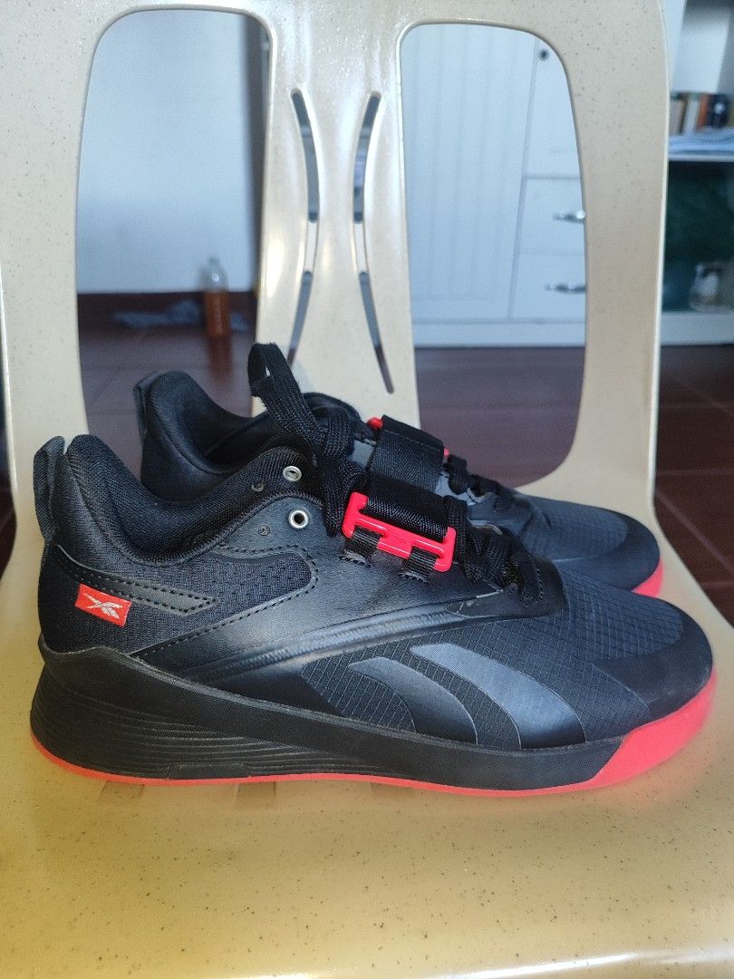 REEBOK LIFTER PR3 / WEIGHTLIFTING SHOES (Category: Other Sports Equipment and Supplies) located in Bayambang. Submitted by koensells (Listing ID 1465028225, Image 1). Description: - used 5x indoors only - size 8.5 US M - good for squats and weightlifting MOP: GCASH/MARI MOD: J&T strictly no returns.