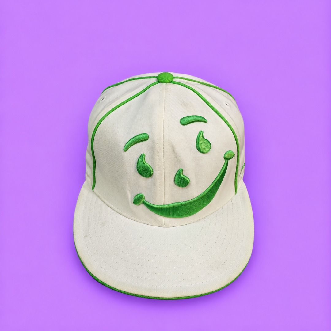 Reebok x Kool aid Green And White Hat (Category: Caps & Hats) located in Cebu City. Submitted by thrift.thriftly (Listing ID 1465006865, Image 1). Description: condition: excellent issues: minimal dirt/stain type: fitted - 7 3/8 .