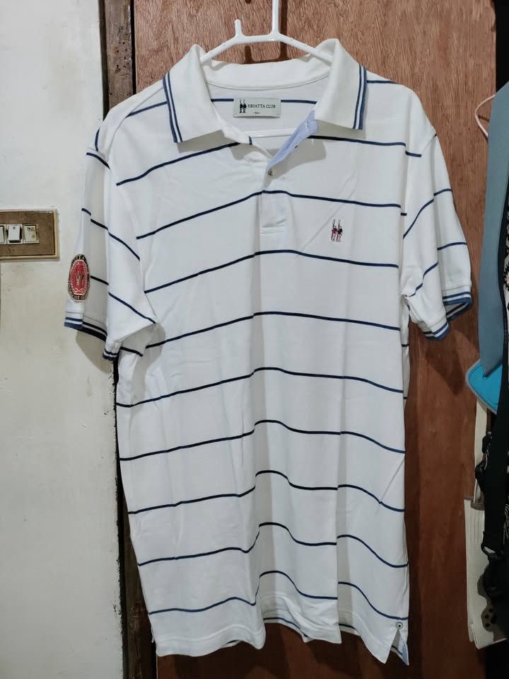 REGATTA CLUB (Category: Formal Shirts) located in Manila. Submitted by arnold__trift.ph (Listing ID 1465017773, Image 1). Description: REGATTA CLUB Size: 54 (mga XL to 2XL sa Asian sizing) Polo shirt - white with navy blue stripes.