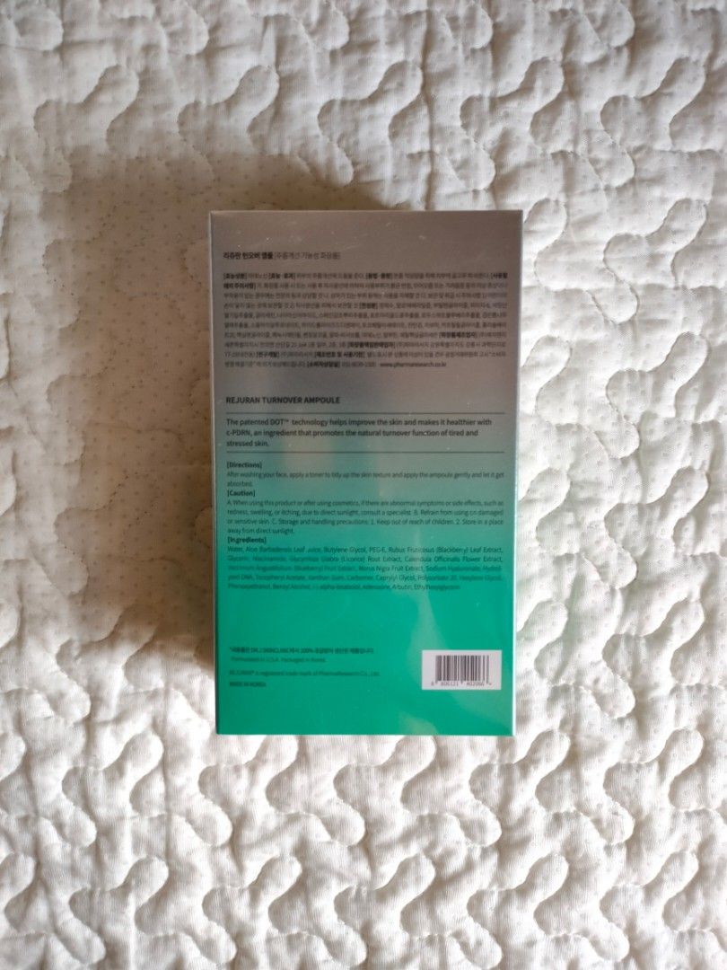 [REJURAN] Turnover Ampoule 50mL (Category: Face Care) located in Tabaco. Submitted by danielamc17 (Listing ID 1465077412, Image 2). Description: [REJURAN] Turnover Ampoule 50mL - brand new and sealed - guaranteed authentic - 50ml - 2028 expiration date loc: Albay mod: J&T / SPX Express.