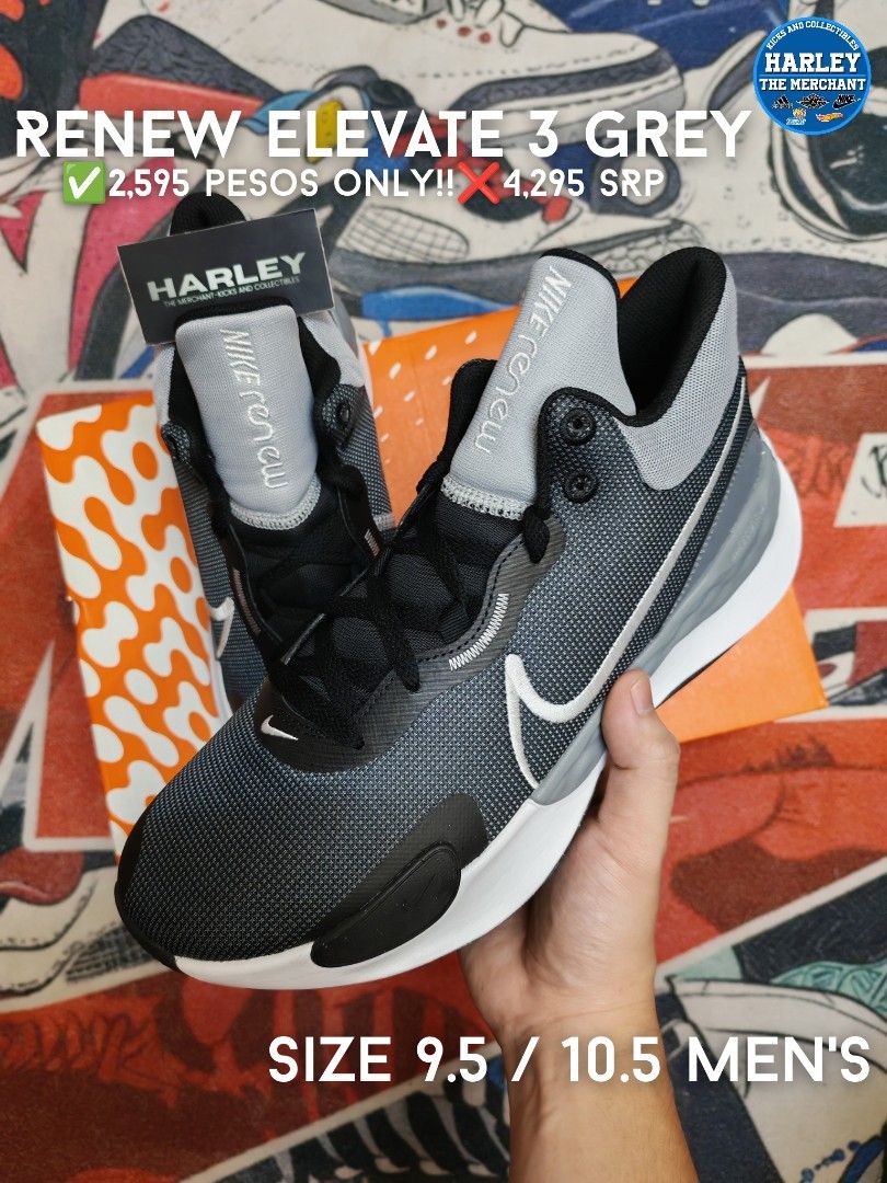 Renew Elevate 3 Grey (Category: Sneakers) located in Marikina City. Submitted by tm_harley (Listing ID 1465026792, Image 1). Description: 🚨Renew Elevate 3 "Grey" Size 9.5 / 10.5 Men's 💸2,595 pesos only!!❌4,295 SRP Send a DM for inquiries 📩 FB: Harley Villa FB Page: The Merchant - Kicks and Collectibles 📌Marikina City Location.