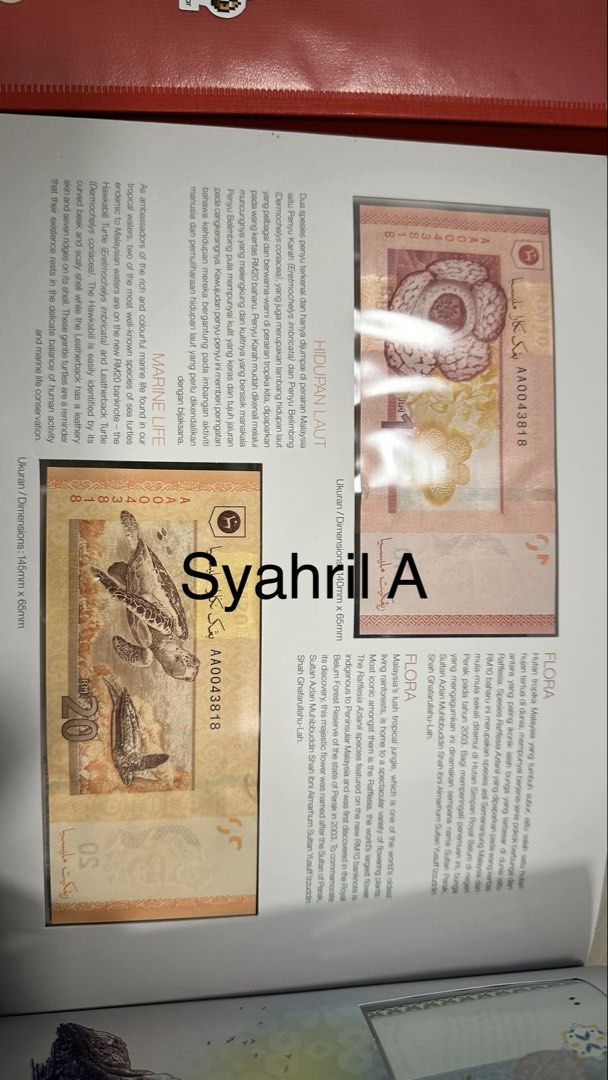 RINGGIT PREMIUM SET (WITH FOLDER) (Category: Currency) located in Ranau. Submitted by syahikh (Listing ID 1465068839, Image 3). Description: RINGGIT PREMIUM SET (WITH FOLDER) S/N: AA0043818 (RM50 AAA) Price: RM490 Postage: RM10 Condition: as in the pics (can dm for more details).