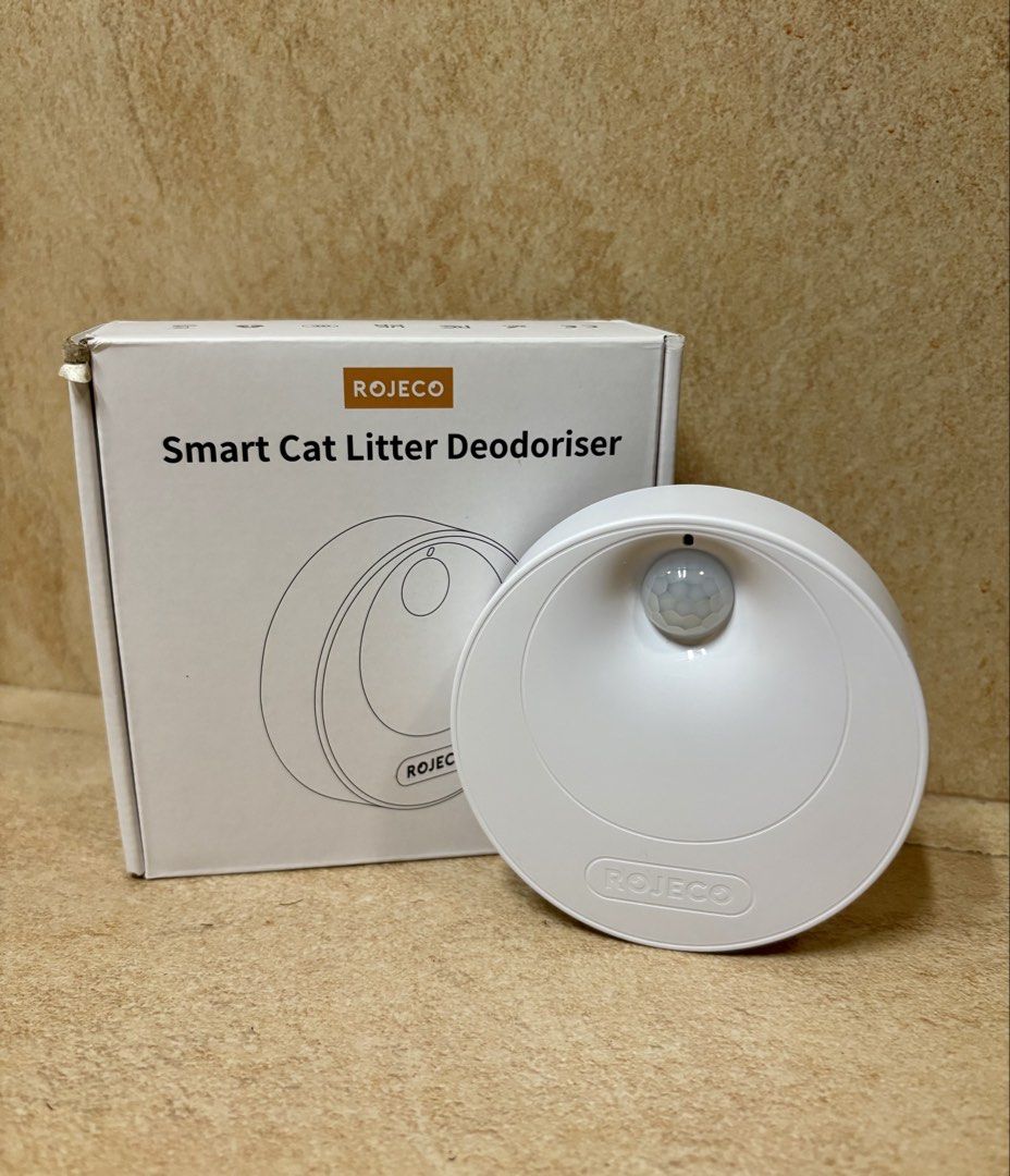 ROJECO Smart Cat Litter Deodoriser (Category: Health & Grooming) located in Manila. Submitted by dorkshadow (Listing ID 1465080519, Image 1). Description: ‼️ PLEASE READ BEFORE MESSAGING ‼️ ROJECO Smart Cat Litter Deodoriser Smart deodoriser for the litter box area. Helps with litter box odors and keeps the surrounding area smelling fresher. Compact and easy to use, especially for indoor litter boxes. RFS: Extra unit 🛵 Lalamove/Grab pickup — buy