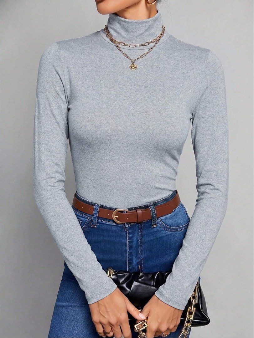 Roundneck longsleeves (Category: Blouses) located in Manila. Submitted by iamfashionistapage (Listing ID 1465085104, Image 3). Description: Brandnew with pouch. Available, small-med, med-large,large-xl Black,white,gray nrown.